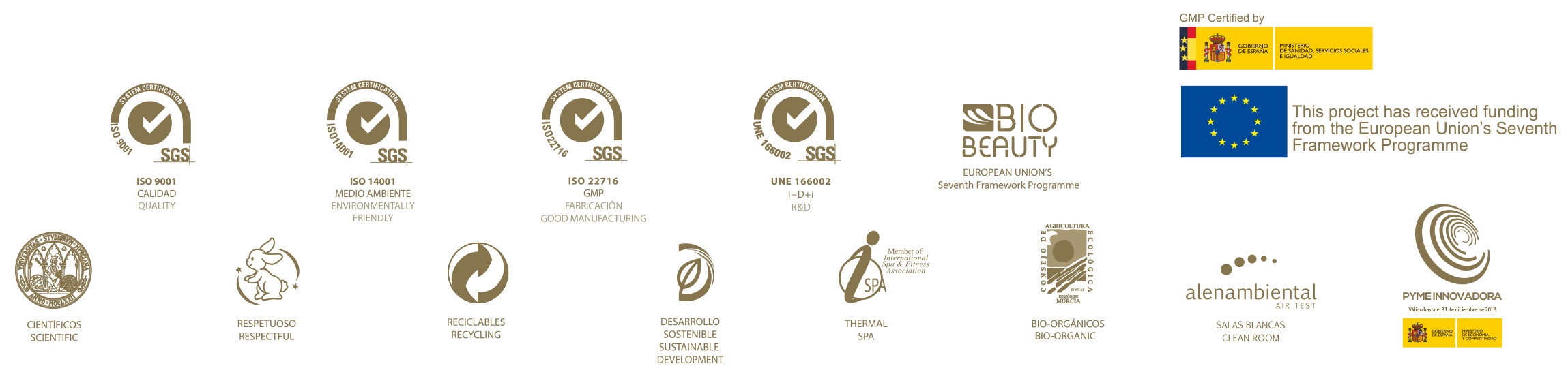 Nuestras certificaciones