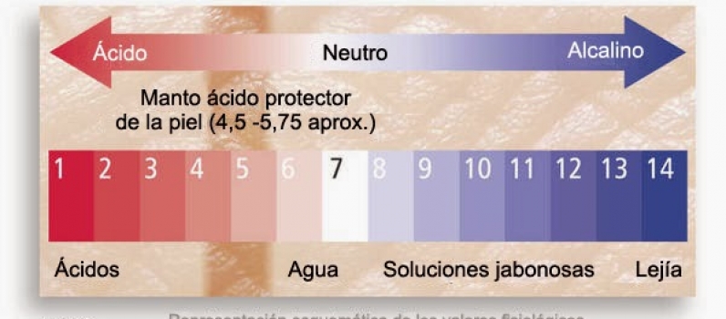 ¿Cual es el ph de la piel?
