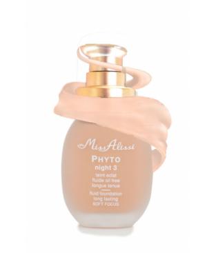 PHYTO NIGHT 3 Light-Enhancing Make-up. Tone 3. 30 ml Gift Brush 