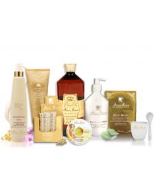PACK TRATAMIENTO BAÑO DE ORO CALIENTE GOLD DAY. Facial & Corporal 